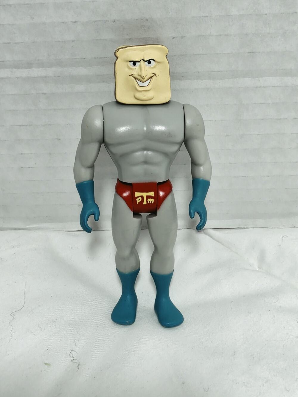 Super 7 ReAction Ren Stimpy Series Powdered Toast Man 3.75 Retired Discontinued